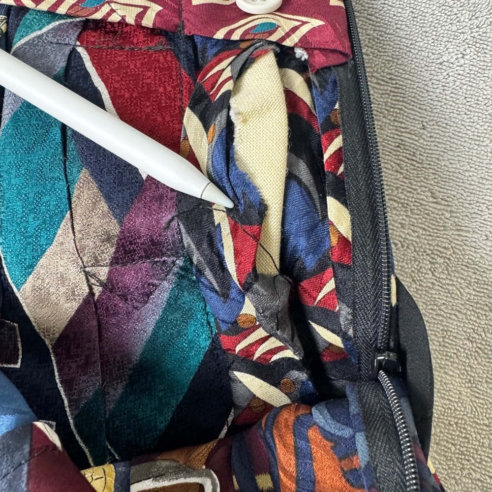 Women’s Silk Tie Skirt Size 6 Handmade in Seattle Washington READ - Picture 13 of 13